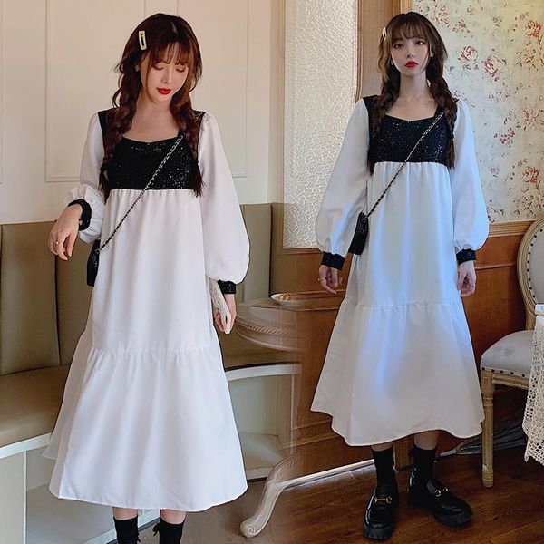 maternity dresses black and white stitching lantern sleeve cotton dress lace square collar pregnant woman empire pregnancy
maternity dresses black and white stitching lantern sleeve cotton dress lace square collar pregnant woman empire pregnancy
