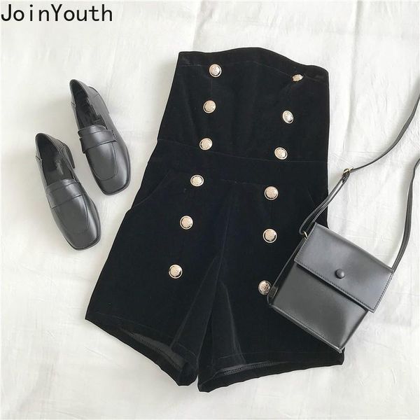 women's jumpsuits & rompers joinyouth velour double breasted playsuits strapless vintage velet women 2021 korean wide leg bodysuits 583, Black;white
women's jumpsuits & rompers joinyouth velour double breasted playsuits strapless vintage velet women 2021 korean wide leg bodysuits 583, Black;white