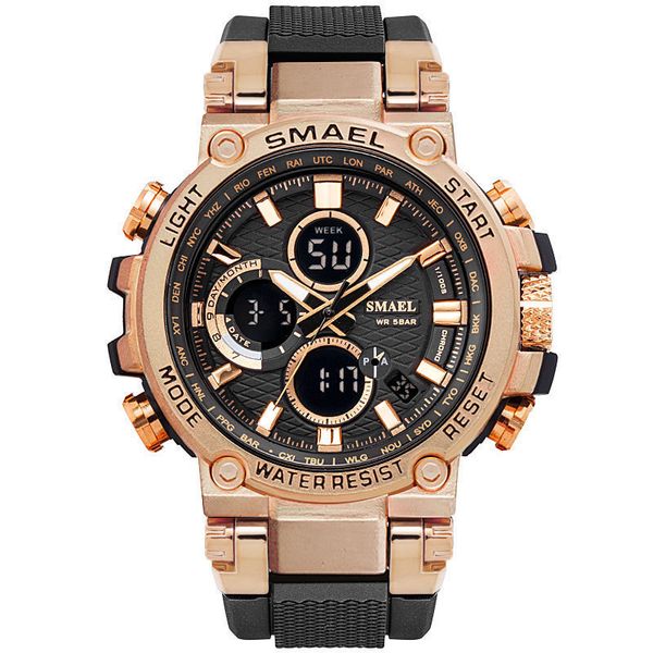 smill 1803 sports waterproof shuangxian men watch more function alloy electronic creative watches, Silver
smill 1803 sports waterproof shuangxian men watch more function alloy electronic creative watches, Silver