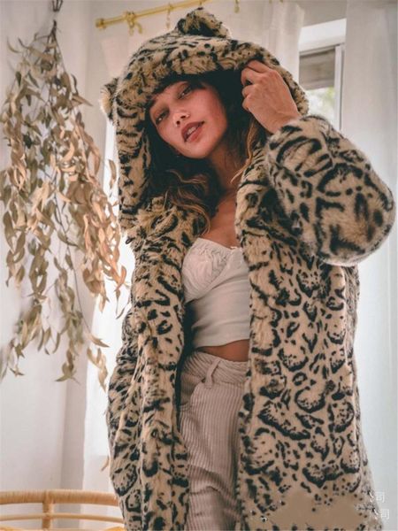 women's fur & faux jacket for women kawaii cat ear hooded cardigan leopard printed warm plush coat plus size winter, Black
women's fur & faux jacket for women kawaii cat ear hooded cardigan leopard printed warm plush coat plus size winter, Black