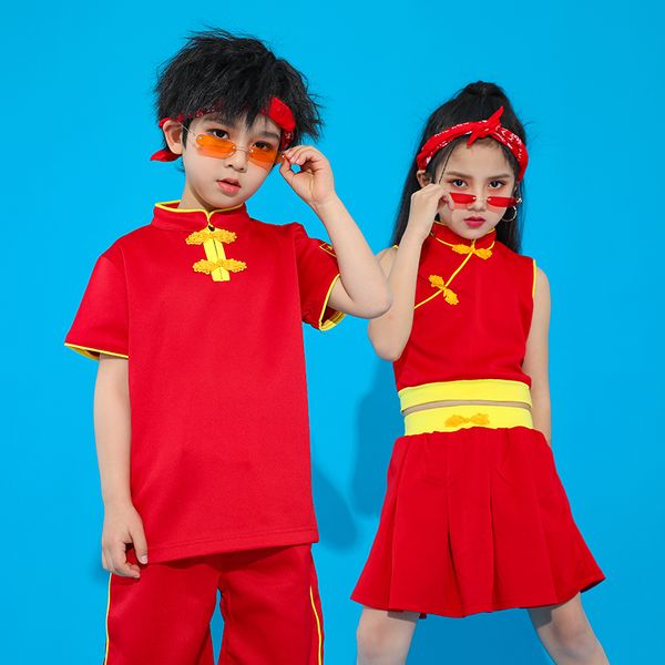 2021 hip hop jazz costume children chinese style folk dance red suit summer performance clothes stage outfit festival wear 810, Black;red
2021 hip hop jazz costume children chinese style folk dance red suit summer performance clothes stage outfit festival wear 810, Black;red