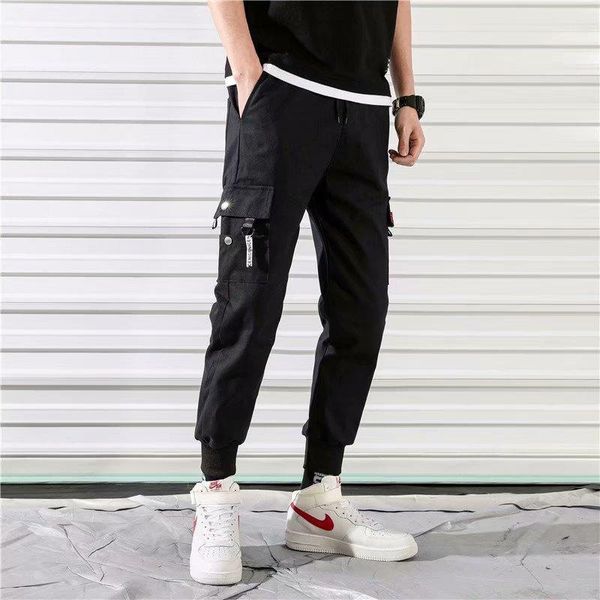 e-baihui 2019 fashion cotton overalls men simple big pocket hip hop style youth sports full length pants x0111, Black
e-baihui 2019 fashion cotton overalls men simple big pocket hip hop style youth sports full length pants x0111, Black
