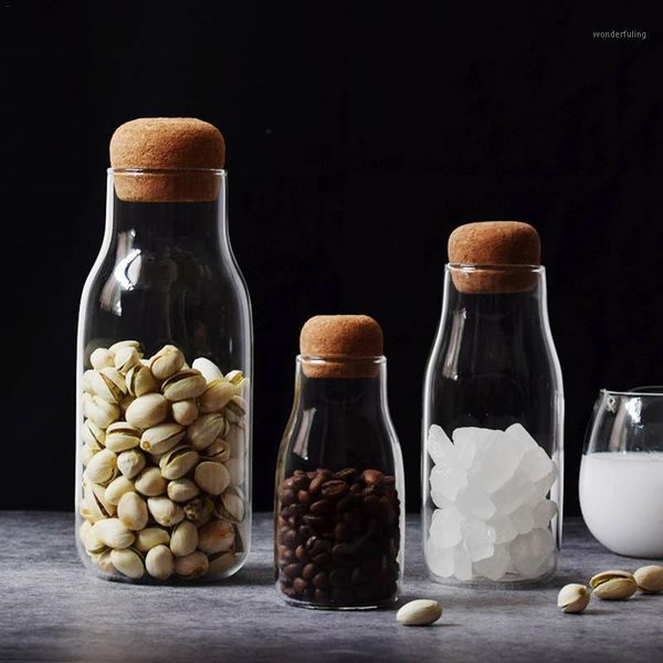 creative cork glass bottle heat resistant milk juice bottle transparent storage can sealed coffee storage tank1
creative cork glass bottle heat resistant milk juice bottle transparent storage can sealed coffee storage tank1