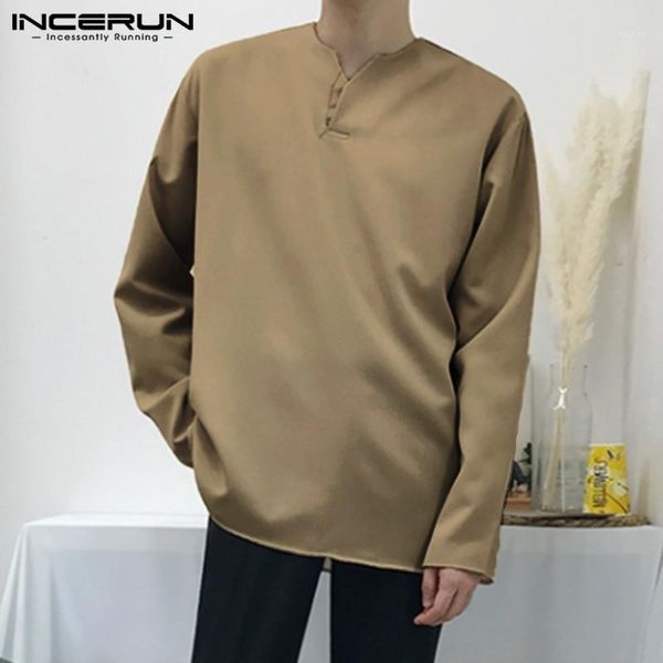 incerun vintage men t shirt cotton solid color long sleeve v neck casual loose retro mens t-shirts streetwear leisure camisetas1, White;black
incerun vintage men t shirt cotton solid color long sleeve v neck casual loose retro mens t-shirts streetwear leisure camisetas1, White;black