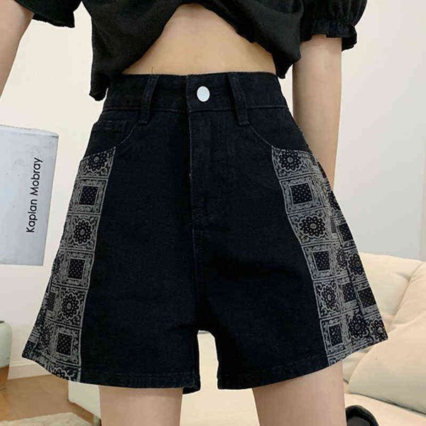 large shorts black jeans zipper women 2022 new summer fashion versatile straight tube high waist wide leg pants y220311, White;black
large shorts black jeans zipper women 2022 new summer fashion versatile straight tube high waist wide leg pants y220311, White;black