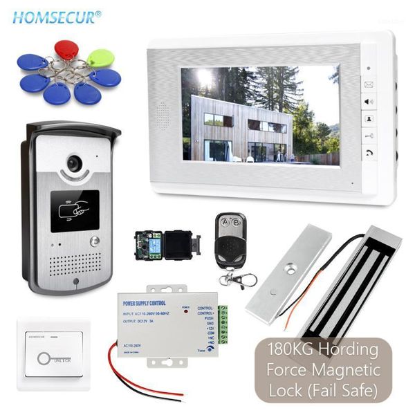 homsecur wired 7" video door phone intercom doorbell system 1 monitor 1 rfid camera+180kg electric magnetic lock
homsecur wired 7" video door phone intercom doorbell system 1 monitor 1 rfid camera+180kg electric magnetic lock