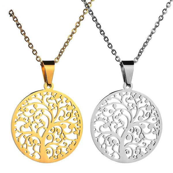 chains 2021 trendy hollow out tree of life stainless steel necklace for women silver color statement jewelry bisuteria mujer
chains 2021 trendy hollow out tree of life stainless steel necklace for women silver color statement jewelry bisuteria mujer
