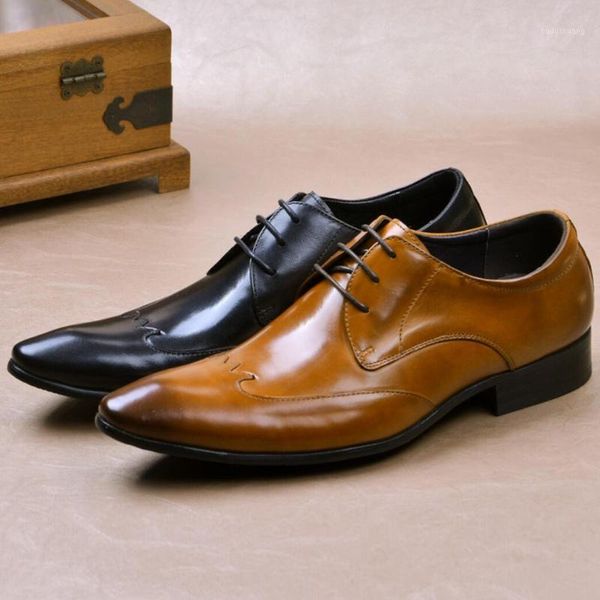 man retro brogue shoes genuine leather handcrafted office oxfords pointed toe laces men's welted flats ss5941, Black
man retro brogue shoes genuine leather handcrafted office oxfords pointed toe laces men's welted flats ss5941, Black