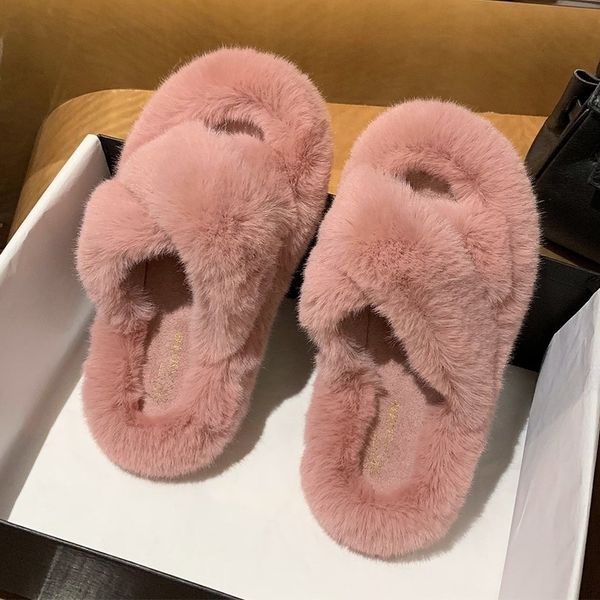 women slippers pink winter warm soft fluffy fur slippers home women fashion non slip flat plush bedroom house shoes slides y201026, Black
women slippers pink winter warm soft fluffy fur slippers home women fashion non slip flat plush bedroom house shoes slides y201026, Black