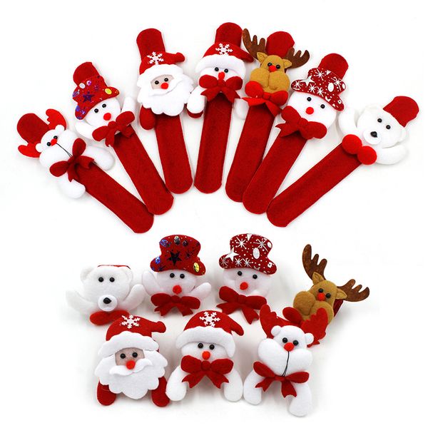christmas patting circle bracelet decoration for xmas children gift santa claus snowman deer new year party toy decor q1112
christmas patting circle bracelet decoration for xmas children gift santa claus snowman deer new year party toy decor q1112