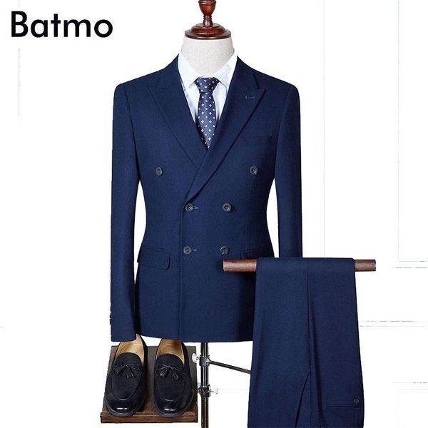 men's suits & blazers batmo 2021 arrival smart casual double breasted ,navy blue men,wedding dress men,w7028, White;black
men's suits & blazers batmo 2021 arrival smart casual double breasted ,navy blue men,wedding dress men,w7028, White;black