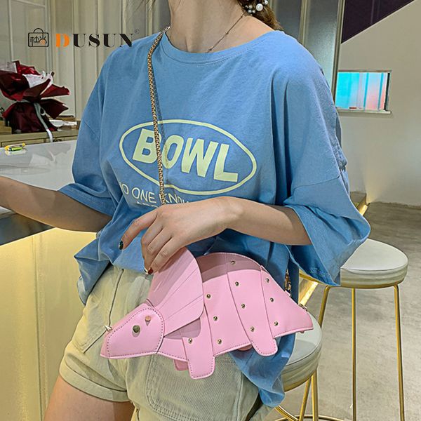 personality rivet dinosaur design crossbody bags for women mini chain pu leather shoulder messenger bag ladies girls purse sac c1123
personality rivet dinosaur design crossbody bags for women mini chain pu leather shoulder messenger bag ladies girls purse sac c1123