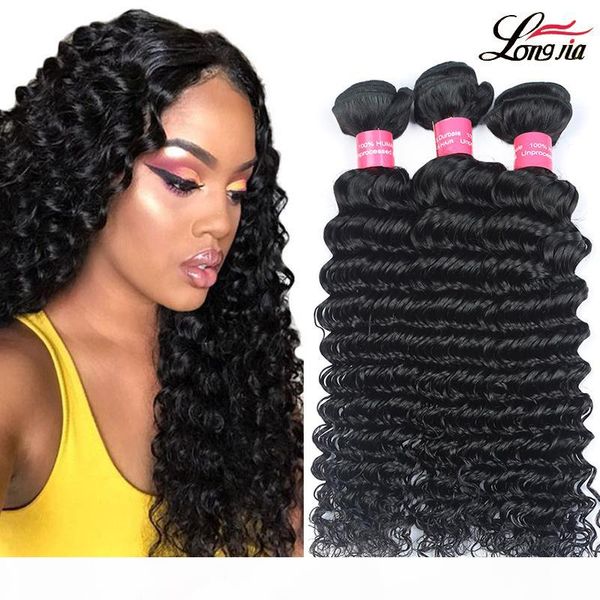 unprocessed malaysian deep wave virgin hair 4 bundles malaysian deep curly human hair double weft deep wave hair bundles, Black
unprocessed malaysian deep wave virgin hair 4 bundles malaysian deep curly human hair double weft deep wave hair bundles, Black