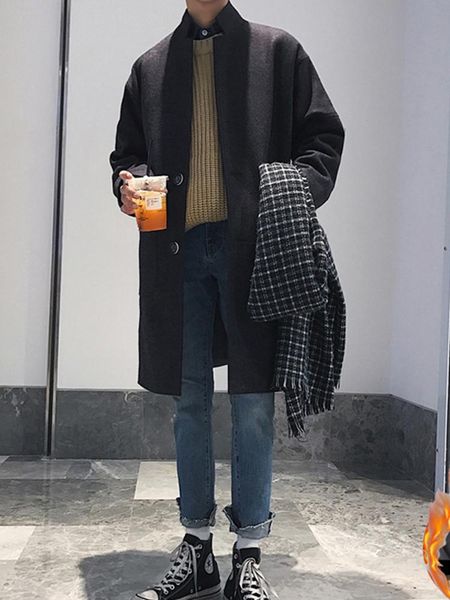 fashion casual men new long woolen coat minimalist black coat outdoor thicken manteau homme hiver warm winter coats bd50wb
fashion casual men new long woolen coat minimalist black coat outdoor thicken manteau homme hiver warm winter coats bd50wb