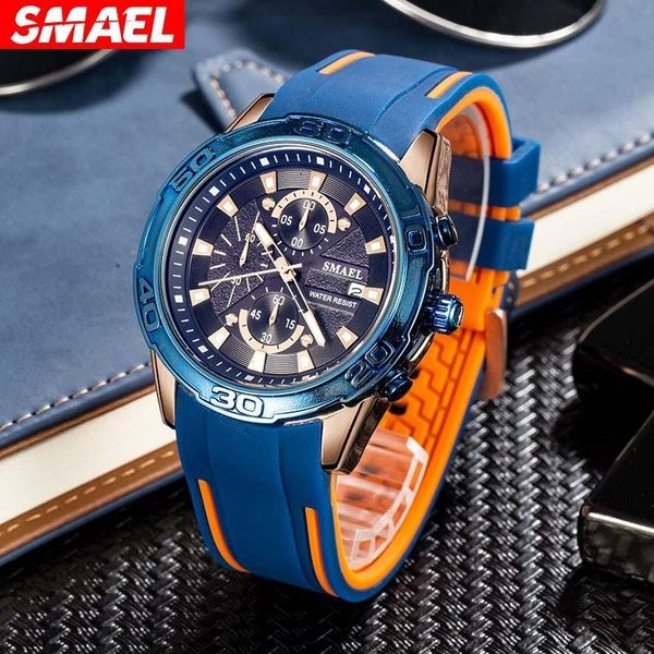 smael smer business men's quartz watch waterproof luminous multi-function watch fashion high-end calendar watch, Slivery;brown
smael smer business men's quartz watch waterproof luminous multi-function watch fashion high-end calendar watch, Slivery;brown