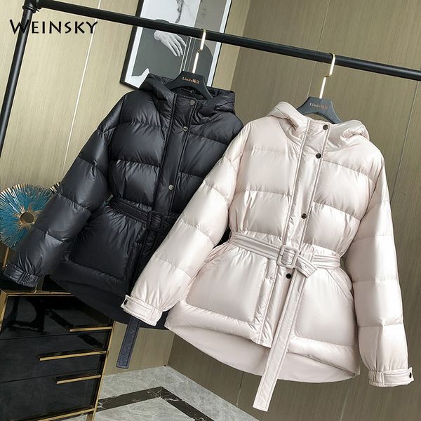 new women thick warm down jacket hooded white duck jackets winter coats parkas female fashion outwear c1204, Black
new women thick warm down jacket hooded white duck jackets winter coats parkas female fashion outwear c1204, Black