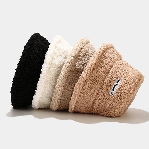 autumn winter hat female simple letter embroidery teddy velvet fisherman hat plastic basin bucket women beige yellow white, Blue;gray
autumn winter hat female simple letter embroidery teddy velvet fisherman hat plastic basin bucket women beige yellow white, Blue;gray