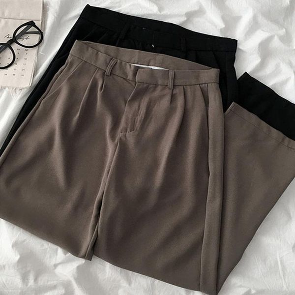 women's pants & capris wavsiyier wide leg straight trousers women winter loose autumn casual high waist korean 2021 pant office suit so, Black;white
women's pants & capris wavsiyier wide leg straight trousers women winter loose autumn casual high waist korean 2021 pant office suit so, Black;white