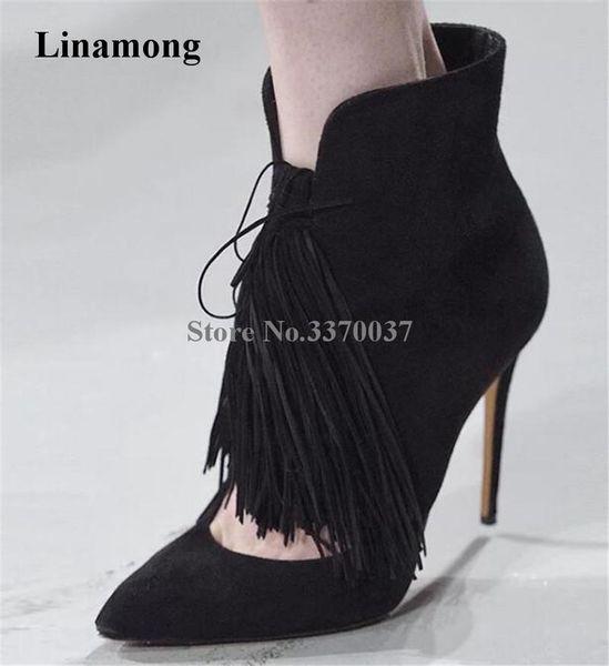 boots fashion women pointed toe suede black blue thin heel tassels short cut-out knotted high ankle booties
boots fashion women pointed toe suede black blue thin heel tassels short cut-out knotted high ankle booties