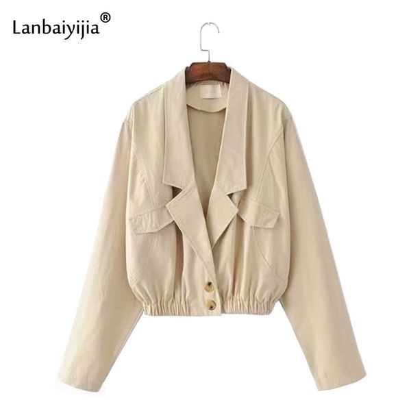lanbaiyijia autumn loose women coats turn-down collar long sleeve solid two buttons outerwear women short coats s m 201028, Black;brown
lanbaiyijia autumn loose women coats turn-down collar long sleeve solid two buttons outerwear women short coats s m 201028, Black;brown
