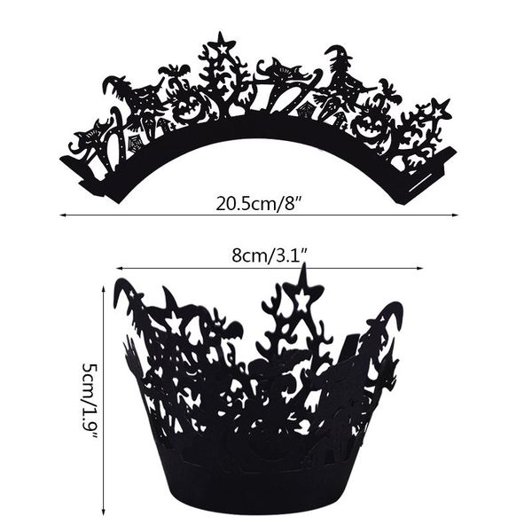 12 шт. хэллоуин кекс обертки для выпечки кубок выпечки полый
12 шт. хэллоуин кекс обертки для выпечки кубок выпечки полый