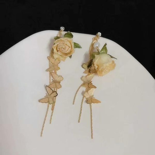 hoop cherry gold pendientes mujer geometric butterfly earrings elegant dinner fashion jewelry for women aretes largos de mujer, Silver
hoop cherry gold pendientes mujer geometric butterfly earrings elegant dinner fashion jewelry for women aretes largos de mujer, Silver