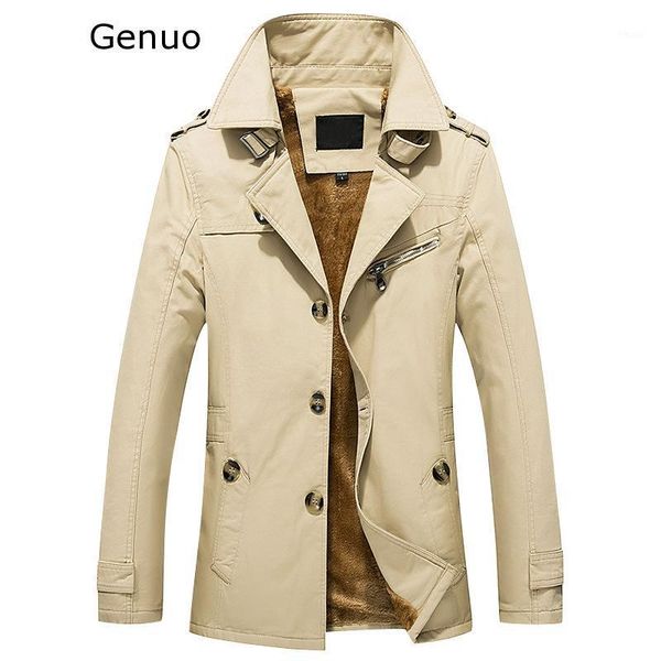 genuo new 2020 winter warm men's skinny thick new design trench coat plus velvet asian size -5xl fashion turn-down collar coat1, Tan;black
genuo new 2020 winter warm men's skinny thick new design trench coat plus velvet asian size -5xl fashion turn-down collar coat1, Tan;black