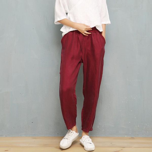 women's pants & capris summer harem women thin cupro and silk casual trousers female solid ankle length lady womens loose, Black;white
women's pants & capris summer harem women thin cupro and silk casual trousers female solid ankle length lady womens loose, Black;white