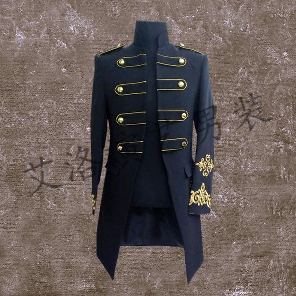 men's jackets fashion men costume long jacket male royal clothes costumes for singer dancer star performance nightclub bar singer1, Black;brown
men's jackets fashion men costume long jacket male royal clothes costumes for singer dancer star performance nightclub bar singer1, Black;brown