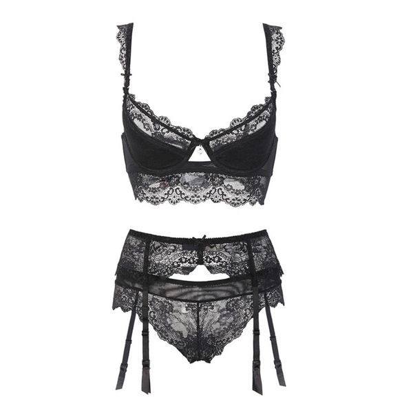 varsbaby ultra-thin transparent lace bra sets with garters for women a b c d cup c1211, Black;white
varsbaby ultra-thin transparent lace bra sets with garters for women a b c d cup c1211, Black;white