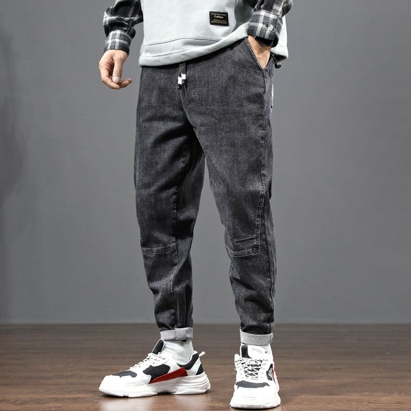 2021 new mode male streetwear black gray loosened slapper denim pants designer hip jeans ksye, Blue
2021 new mode male streetwear black gray loosened slapper denim pants designer hip jeans ksye, Blue