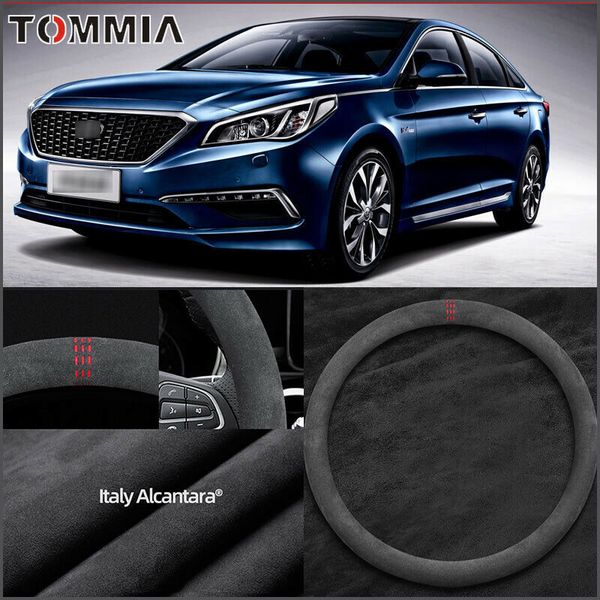 38cm non-slip black alcantara suede car steering wheel cover for hyundai sonata
38cm non-slip black alcantara suede car steering wheel cover for hyundai sonata
