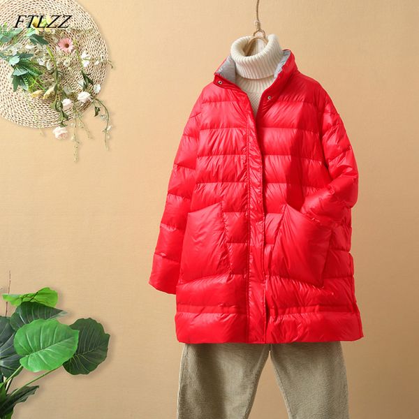ftlzz new winter 90% ultra light white duck jacket women loose down coat female warm parkas snow outwear, Black
ftlzz new winter 90% ultra light white duck jacket women loose down coat female warm parkas snow outwear, Black