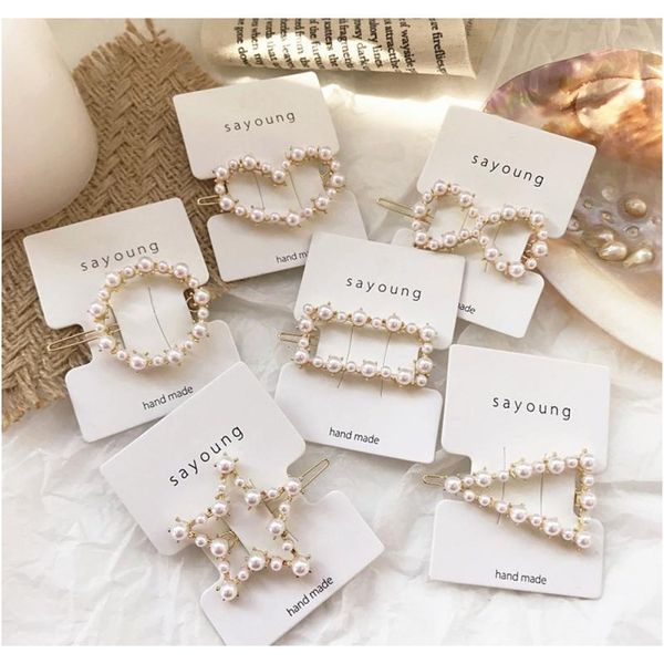 fashion sweet pearl hair clip women's girls geometric pearl hair clips barrette slide grips hairpins jewelry lady barrette stick wmtsup
fashion sweet pearl hair clip women's girls geometric pearl hair clips barrette slide grips hairpins jewelry lady barrette stick wmtsup