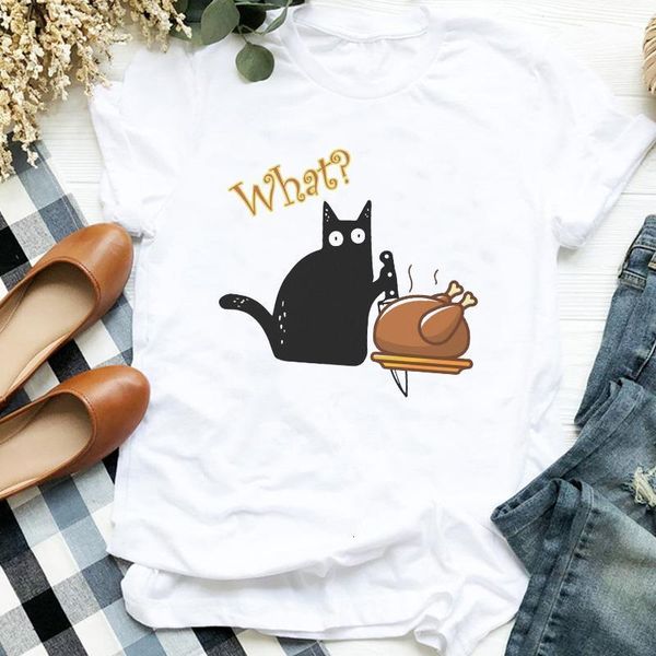 женщины lady cat bangegiving мультфильм мода осень хэллоуин печать футболка женский t tee женская рубашка одежда верхняя графическая футболк, White
женщины lady cat bangegiving мультфильм мода осень хэллоуин печать футболка женский t tee женская рубашка одежда верхняя графическая футболк, White