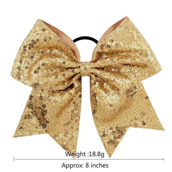 8 12 color inch embroideried sequin bows with elastic hair band cheerleading boutique ribbon hair bow ponytail hair holder 888 usf9, Slivery;white
8 12 color inch embroideried sequin bows with elastic hair band cheerleading boutique ribbon hair bow ponytail hair holder 888 usf9, Slivery;white