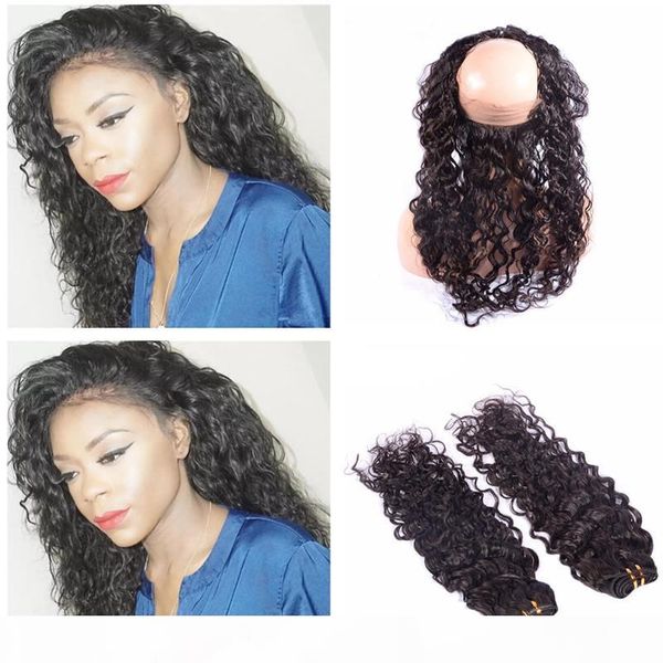 indian deep wave human hair 3 bundles with pre plucked 360 full lace frontal water wave 360 lace closure with bundles deep curly, Black;brown
indian deep wave human hair 3 bundles with pre plucked 360 full lace frontal water wave 360 lace closure with bundles deep curly, Black;brown