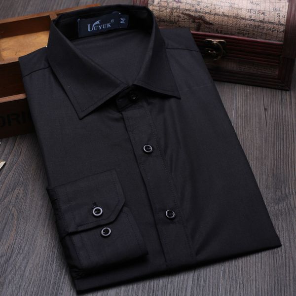 2019 new men's long sleeve formal working shirts male classic businesswear solid color office men clothing mq369, White;black
2019 new men's long sleeve formal working shirts male classic businesswear solid color office men clothing mq369, White;black