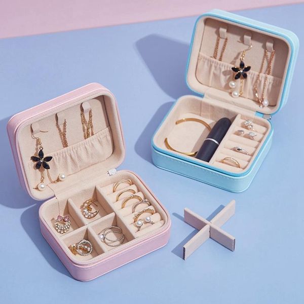 travel jewelry storage case mini travel jewelry holder organizer pu leather ring lady case portable necklaces, Pink;blue
travel jewelry storage case mini travel jewelry holder organizer pu leather ring lady case portable necklaces, Pink;blue