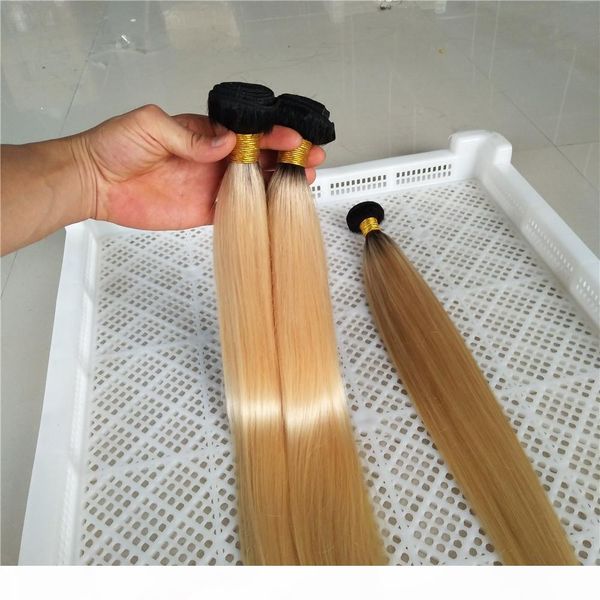 ombre blonde hair weft t1b 613 12inch-28inch dark roots with #613 silk straight hair weave brazilian remy human hair weft, Black
ombre blonde hair weft t1b 613 12inch-28inch dark roots with #613 silk straight hair weave brazilian remy human hair weft, Black