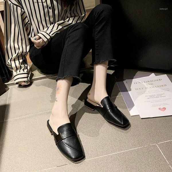 slippers 2021 fashion spring women's outdoor solid color non-slip square head simple elegant wild shoes size 35-391, Black
slippers 2021 fashion spring women's outdoor solid color non-slip square head simple elegant wild shoes size 35-391, Black