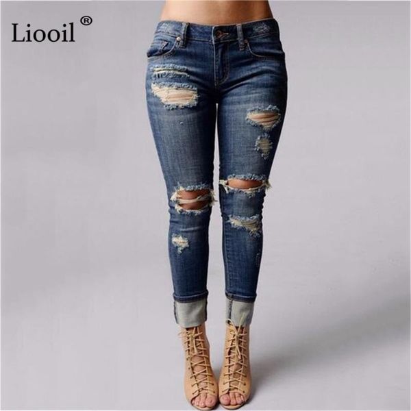 women's jeans liooil skinny ripped with pockets 2021 high waist elastic jean trousers women wash distressed blue hole denim pants
women's jeans liooil skinny ripped with pockets 2021 high waist elastic jean trousers women wash distressed blue hole denim pants