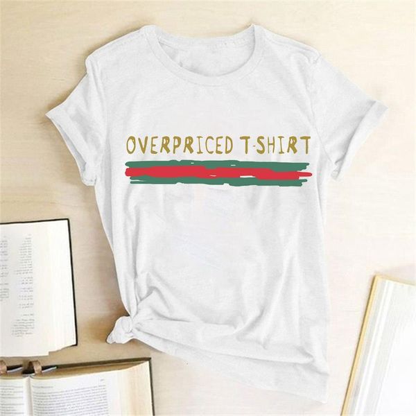 overpriced t-shirt women fashion short sleeve crewneck harajuku graphic tee shirt female casual camiseta mujer 2020, White
overpriced t-shirt women fashion short sleeve crewneck harajuku graphic tee shirt female casual camiseta mujer 2020, White