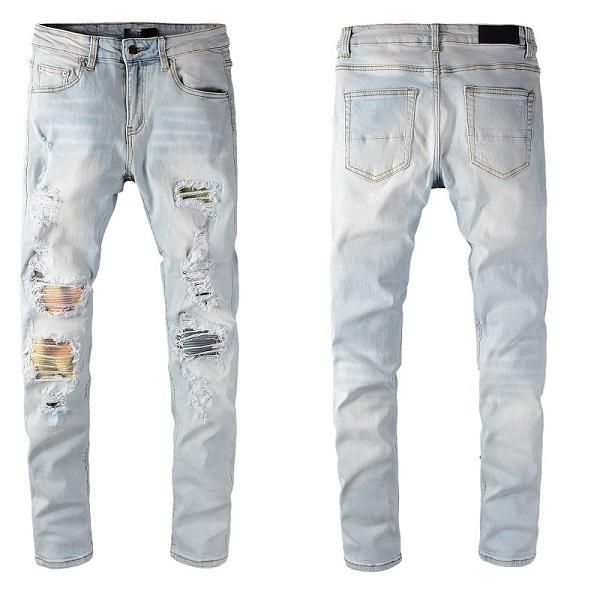 2022 fashion skinny mens luxury designer denim jean holes trousers biker pants 637 jeans size 28-40, Blue
2022 fashion skinny mens luxury designer denim jean holes trousers biker pants 637 jeans size 28-40, Blue