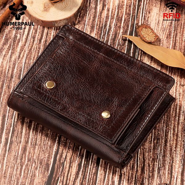 humerpaul genuine leather men wallet coin pocket purse small black card holder chain portfolio portomonee male gift, Red;black
humerpaul genuine leather men wallet coin pocket purse small black card holder chain portfolio portomonee male gift, Red;black
