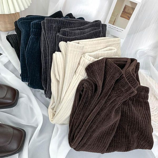 women's pants & capris fashion faux striped mink velvet high waist straight wide-leg women loose autumn winter long trousers, Black;white
women's pants & capris fashion faux striped mink velvet high waist straight wide-leg women loose autumn winter long trousers, Black;white