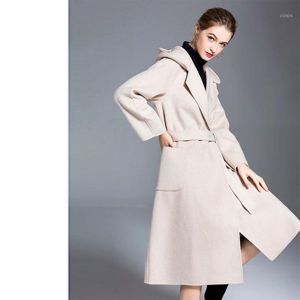 highquality autumn cashmere coat alpaca warm winter long coat women wool office lady slim female overcoat oversize plussize1, Black
highquality autumn cashmere coat alpaca warm winter long coat women wool office lady slim female overcoat oversize plussize1, Black