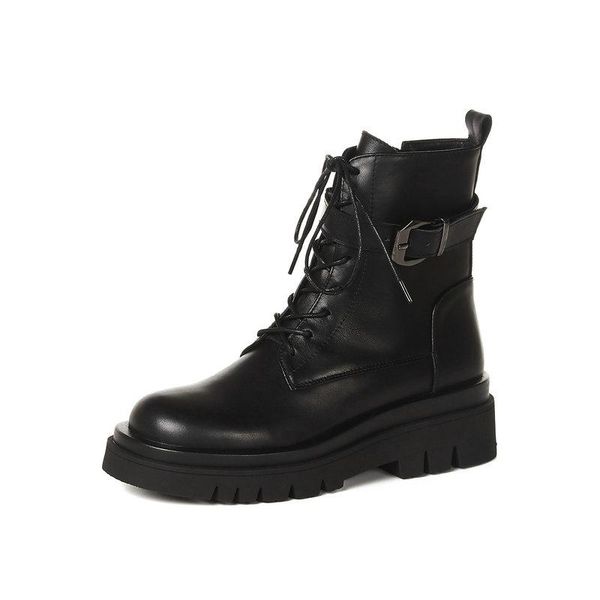 boots genuine leather motorcycle women punk thick high heels platform autumn winter ankle shoes woman, Black
boots genuine leather motorcycle women punk thick high heels platform autumn winter ankle shoes woman, Black