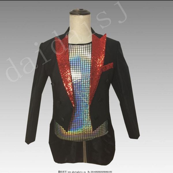 2020 garment tuxedo men's stage jacket bright film commander host dance dress singing jsqt, Black;brown
2020 garment tuxedo men's stage jacket bright film commander host dance dress singing jsqt, Black;brown