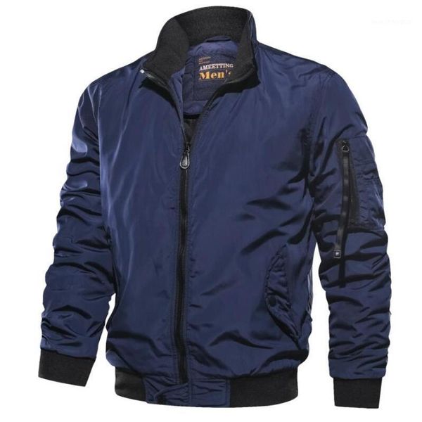 men's jackets bomber men spring autumn casual solid zipper baseball pilot jacket stand collar male fashion street outwear coats 5xl1, Black;brown
men's jackets bomber men spring autumn casual solid zipper baseball pilot jacket stand collar male fashion street outwear coats 5xl1, Black;brown